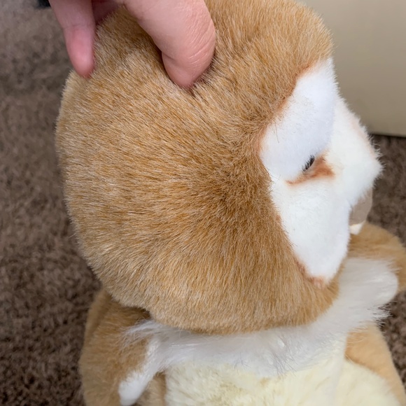 Cascade Toy Barn Owl Puppet Stuffed Animal Plush Head Turns All Around - Picture 9 of 13